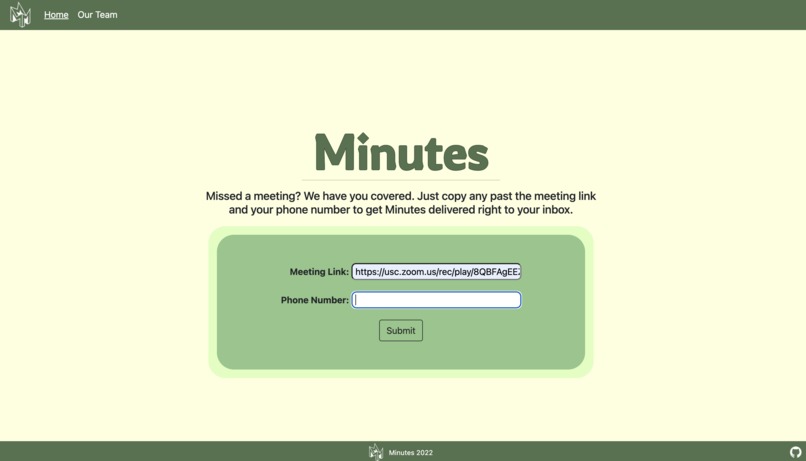 Minutes – screenshot 1