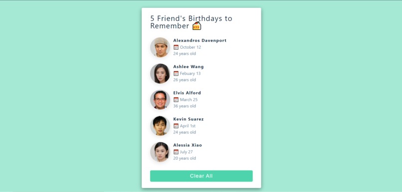 Birthday Reminder – screenshot 1