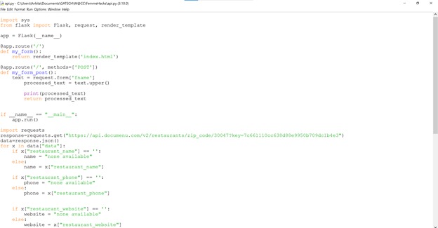 FemmeHacks Restaurant Recommender – screenshot 7