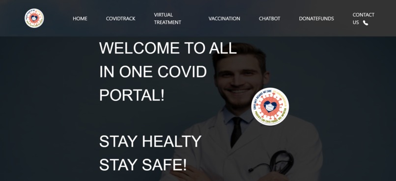 ALL IN ONE COVID PORTAL – screenshot 1