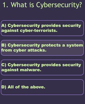 Cybersecurity Quiz – screenshot 2