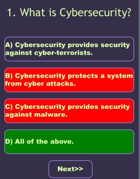Cybersecurity Quiz – screenshot 5