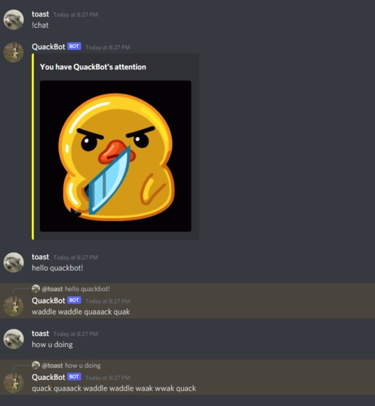 QuackBot – screenshot 3