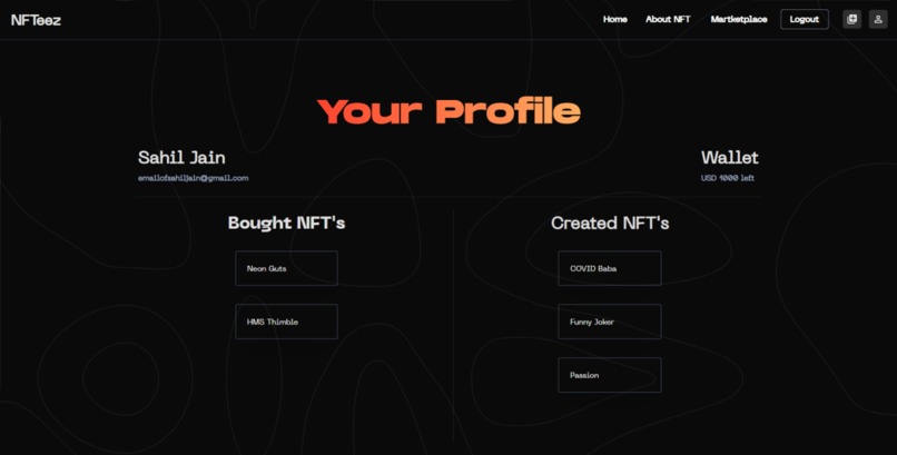 NFTeez – screenshot 9