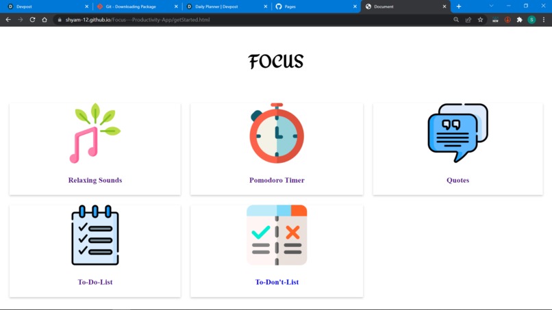 Focus - Productivity Site – screenshot 3