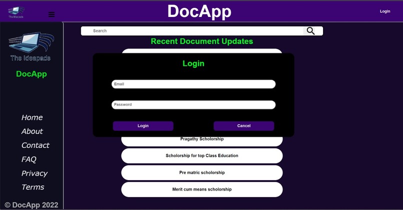 DocApp – screenshot 1