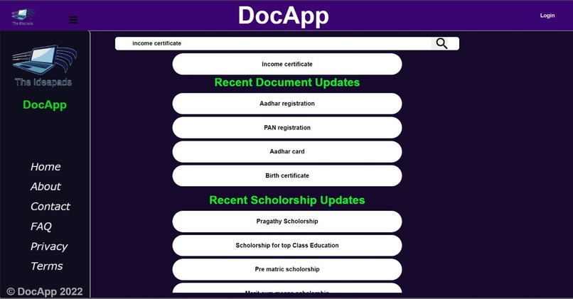 DocApp – screenshot 2