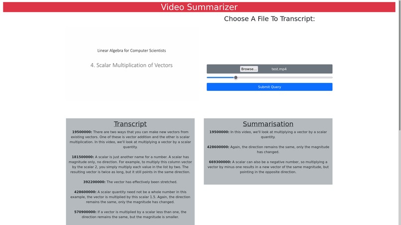 Video Summarizer – screenshot 1
