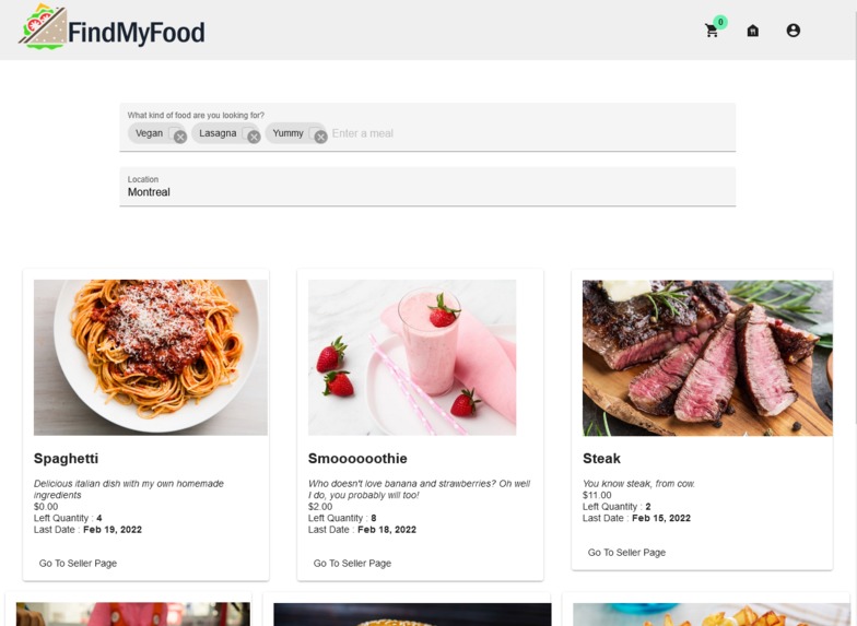 FindMyFood – screenshot 1