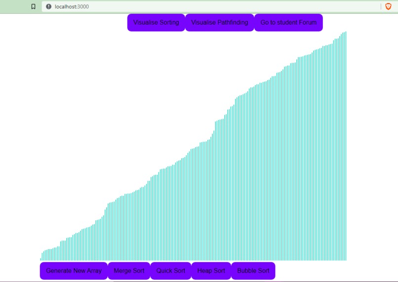 Sorting Algorithm Visualizer – screenshot 3