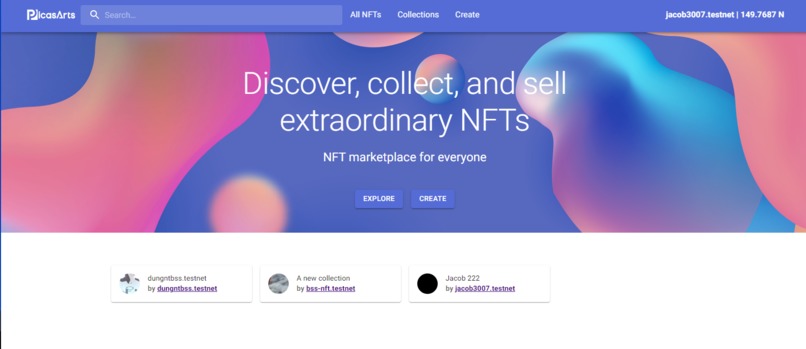 Picasarts.io - NFT Marketplace on Near – screenshot 4