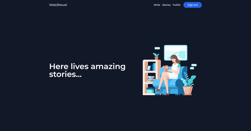 web3Novel – screenshot 1