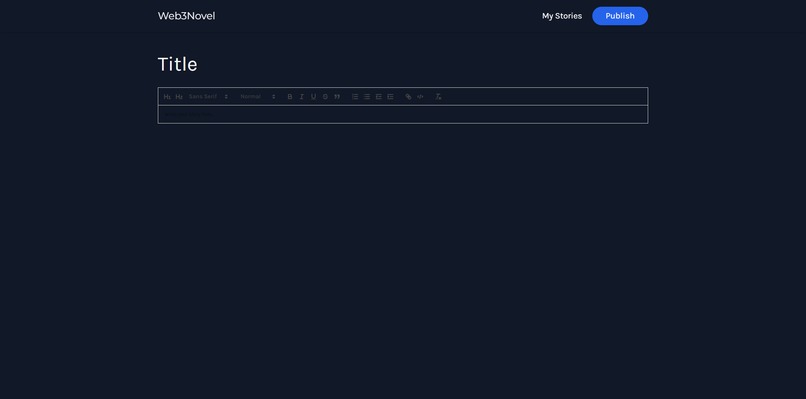 web3Novel – screenshot 3