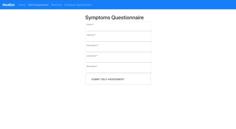 Medical Assistance Bot – screenshot 1