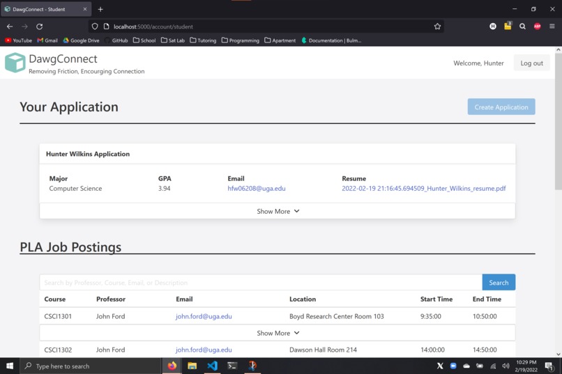 DawgConnect – screenshot 2