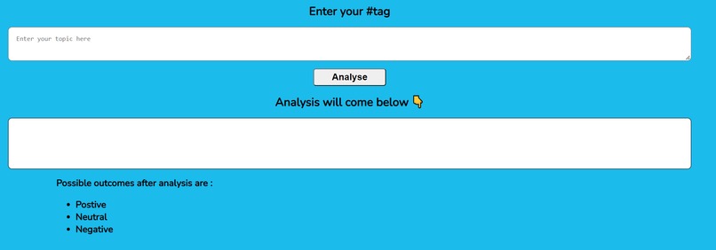 Twitter Sentimental Analysis – screenshot 1