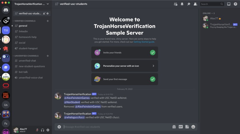 TrojanHorseVerification - Verify USC Students on Discord! – screenshot 2