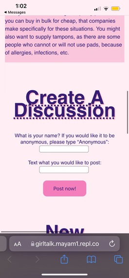 GirlTalk (Team #48) – screenshot 3