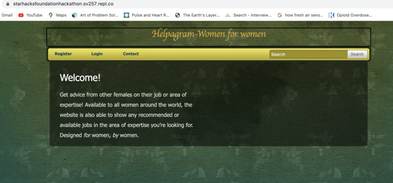 Team 3 - Helpagram - Women for Women  – screenshot 1