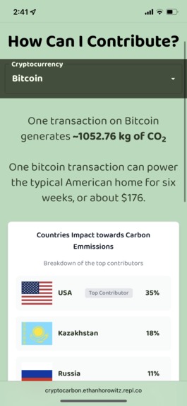 CrytpoCarbon – screenshot 1