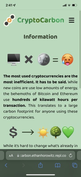 CrytpoCarbon – screenshot 5