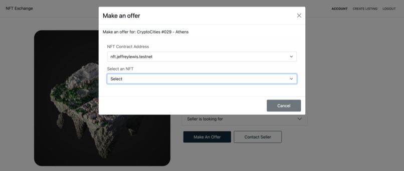 NFT Exchange for NEAR – screenshot 4