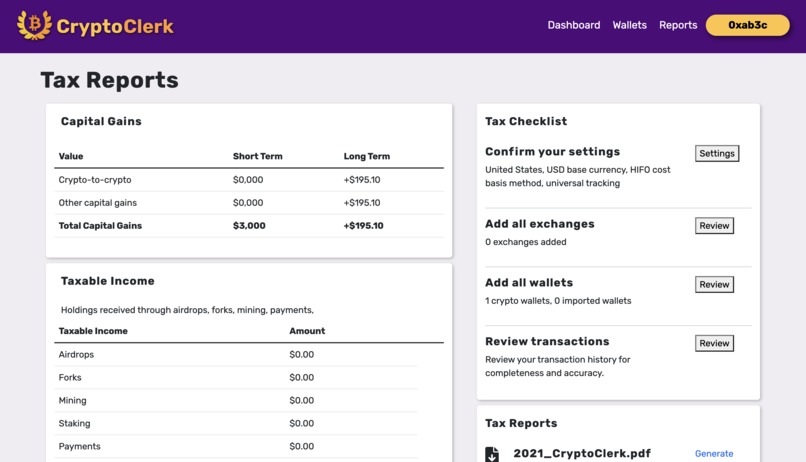 CryptoClerk – screenshot 5