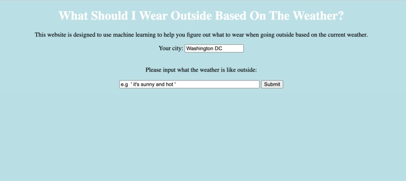 Weather and Fits – screenshot 1