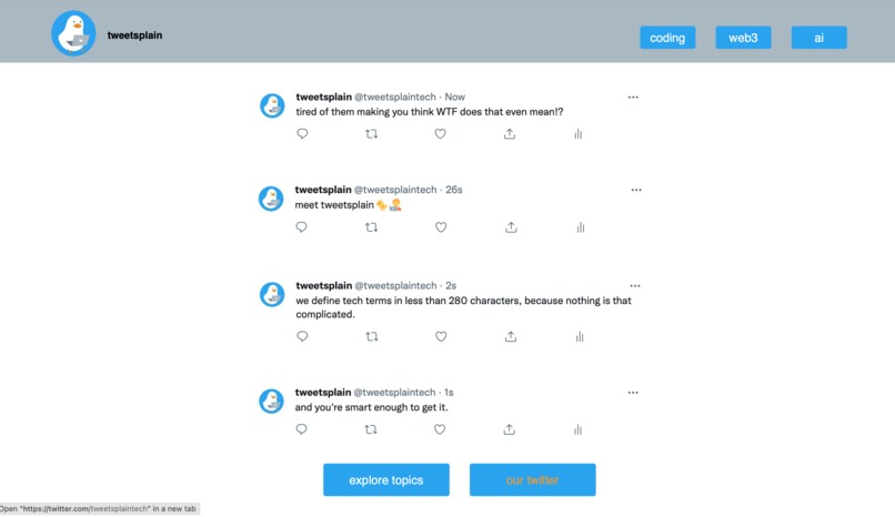 tweetsplain – screenshot 4