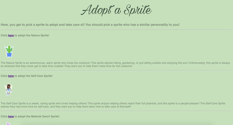 SpriteWorld – screenshot 2