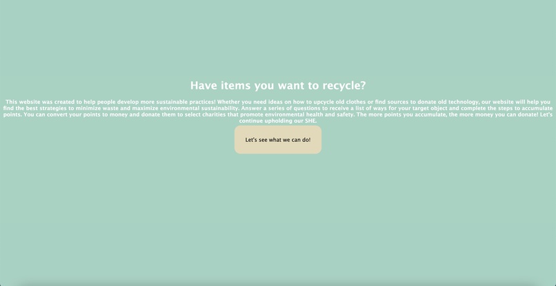 SHE - Sustainable Habits for Earth – screenshot 1