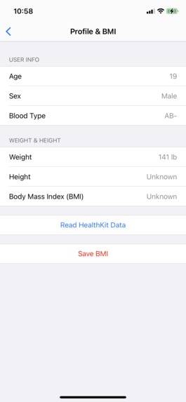 MyHealth – screenshot 2