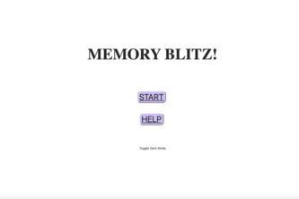 Memory Blitz!