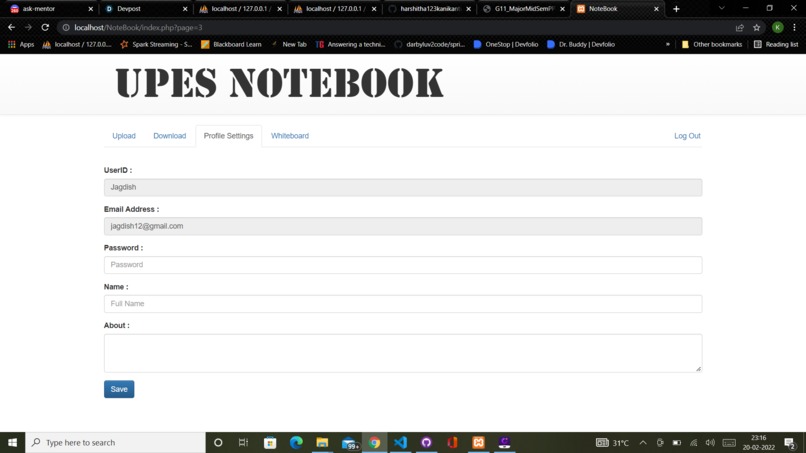 NoteBook – screenshot 2