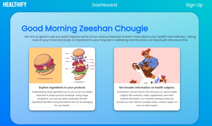 Healthify – screenshot 2