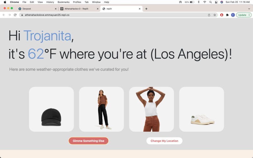 WeatherWear – screenshot 3