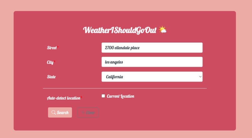 WeatherIShouldGoOut? – screenshot 2