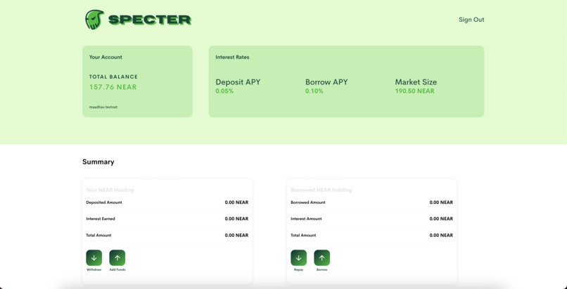 Specter DeFi – screenshot 2
