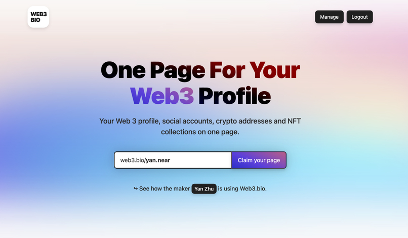 Web3.bio – screenshot 1