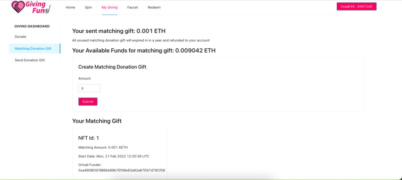 GivingFun(d) – screenshot 1