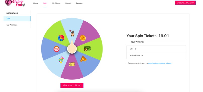 GivingFun(d) – screenshot 2