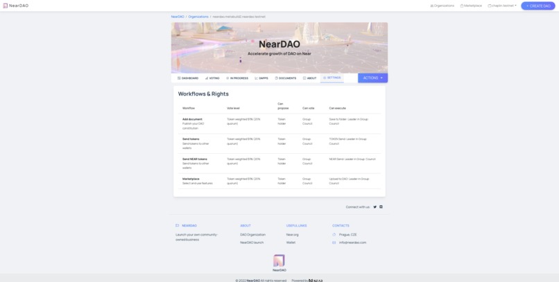 NearDAO – screenshot 2