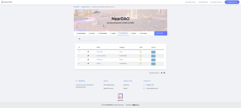 NearDAO – screenshot 3