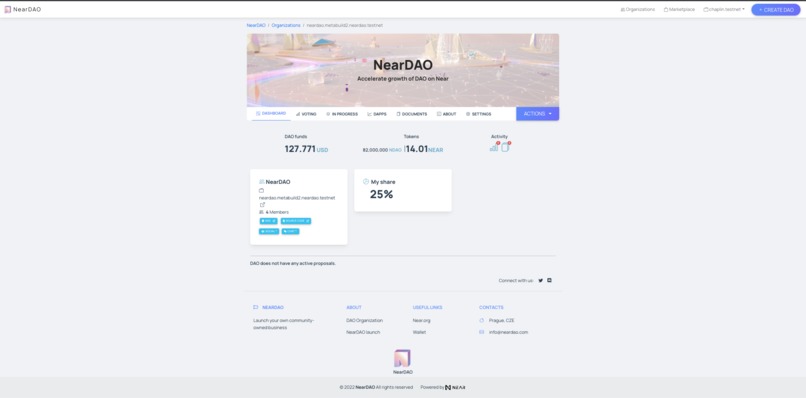 NearDAO – screenshot 4