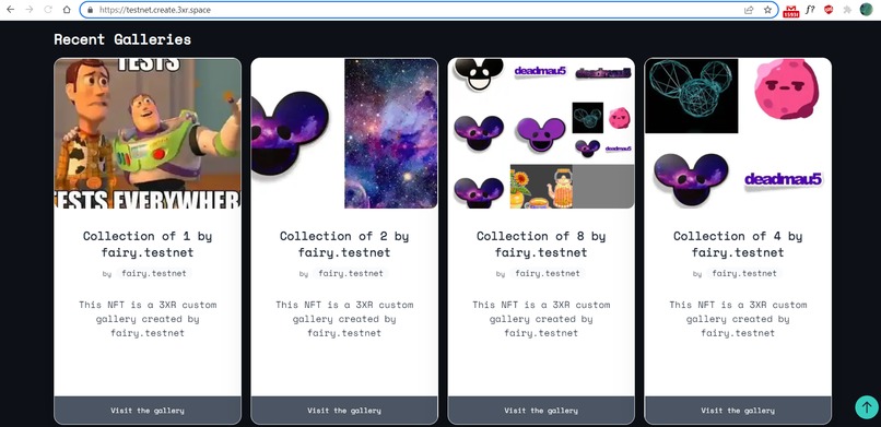 VR ready 3D space for deadmau5 single launch at Mintbase – screenshot 2