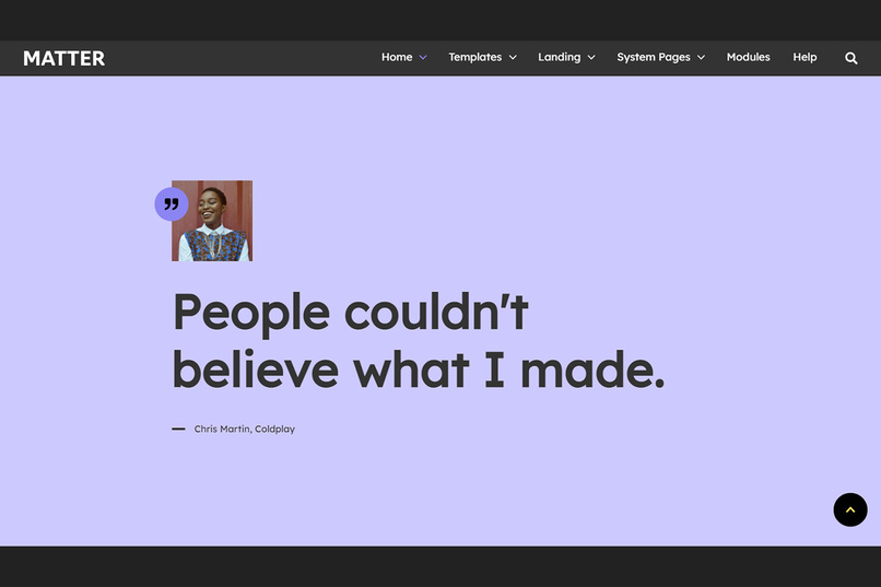 Matter - HubSpot Theme – screenshot 2