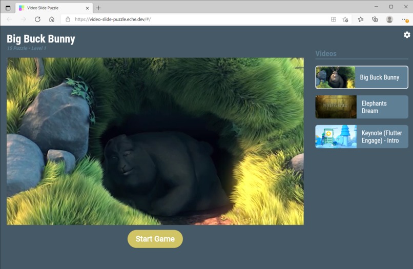 Video Slide Puzzle – screenshot 1