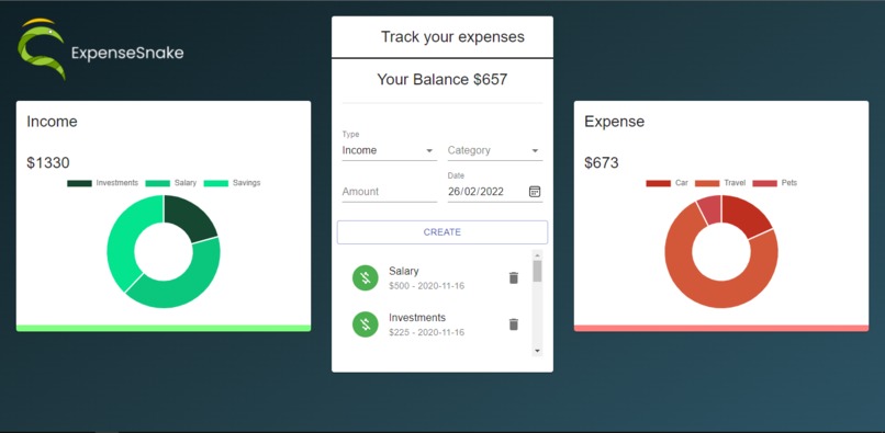 Expense Snake - Finance – screenshot 1