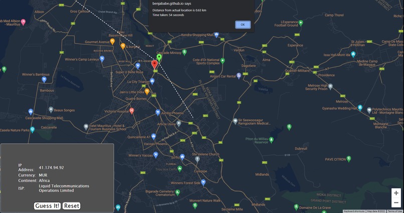 IPGeoGuessr – screenshot 1