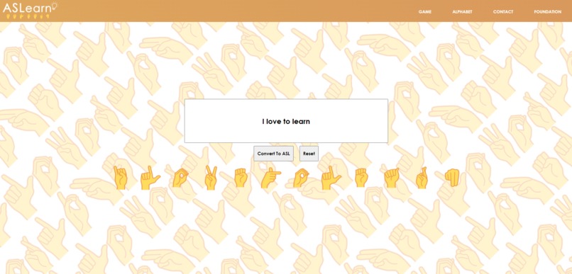 ASLearn – screenshot 1